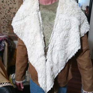 Gorgeous Men's Joe Boxer Faux Fur Shell and Suede Jacket (Medium)